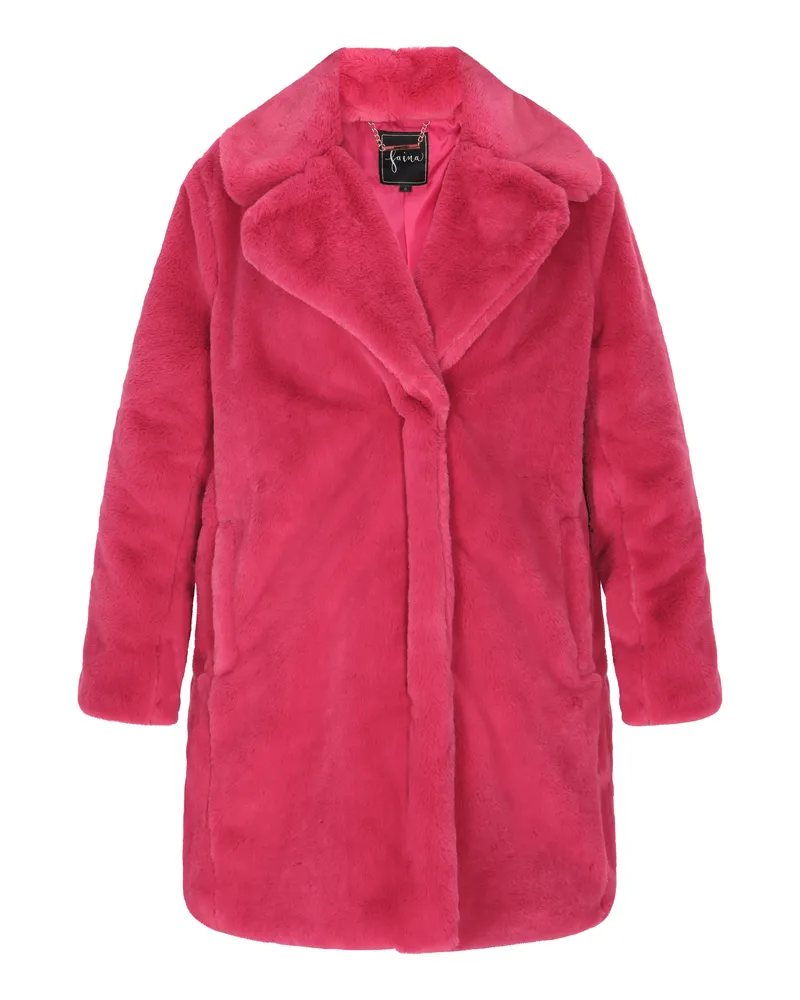 FAINA Mantel mit Reverskragen - Rosa Rosa