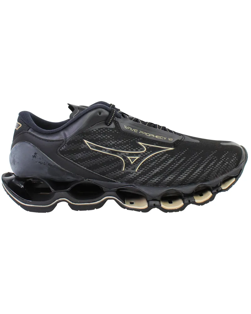 Mizuno Wave Prophecy 12 Laufschuh, Herren - Schwarz Schwarz
