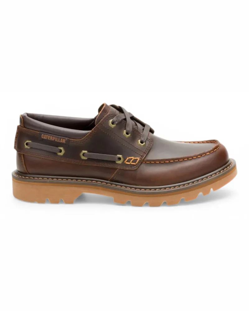 Caterpillar Footwear CAT () Herren-Lederstiefel, hellbraun, niedrig geschnitten - Colorado Boat Lo Braun