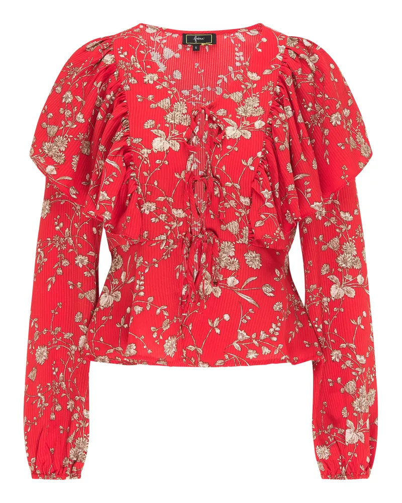 FAINA Bluse Damen verrotten Rot