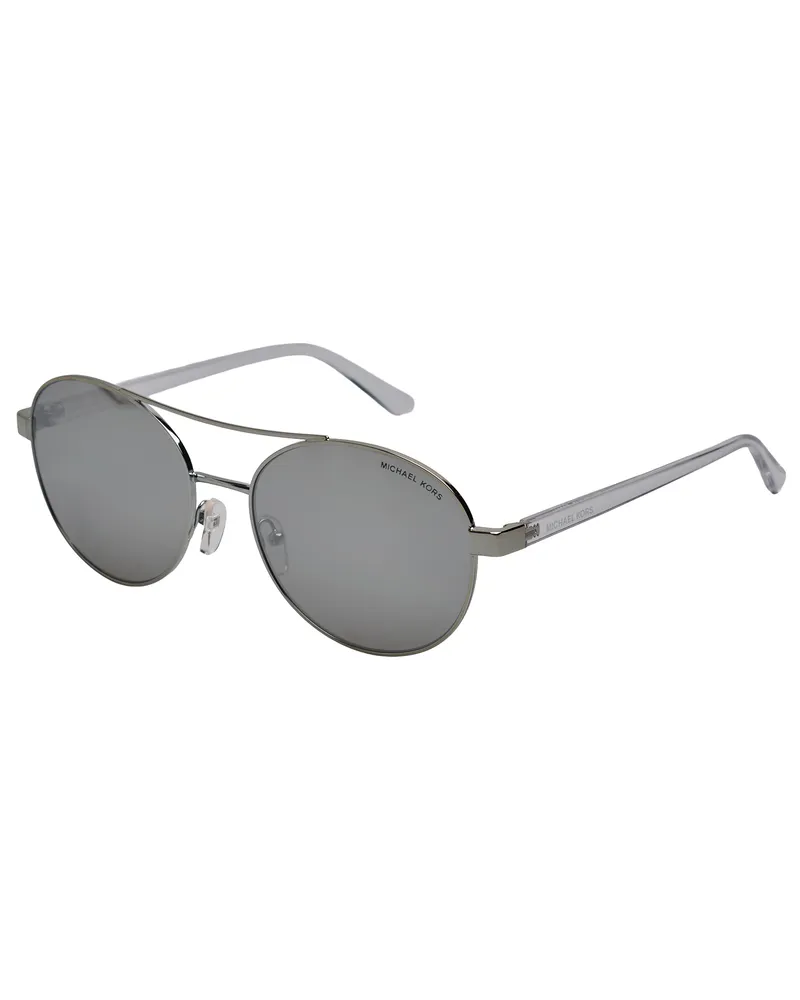 Michael Kors Damen Sonnenbrille Large Mouth MK1159 Silber