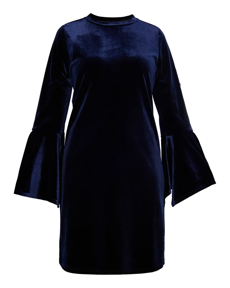 Usha Minikleid aus Samt Damen Marine Marineblau