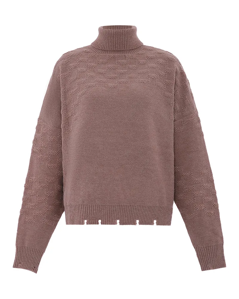 FAINA Rollkragenpullover Damen Beige Beige