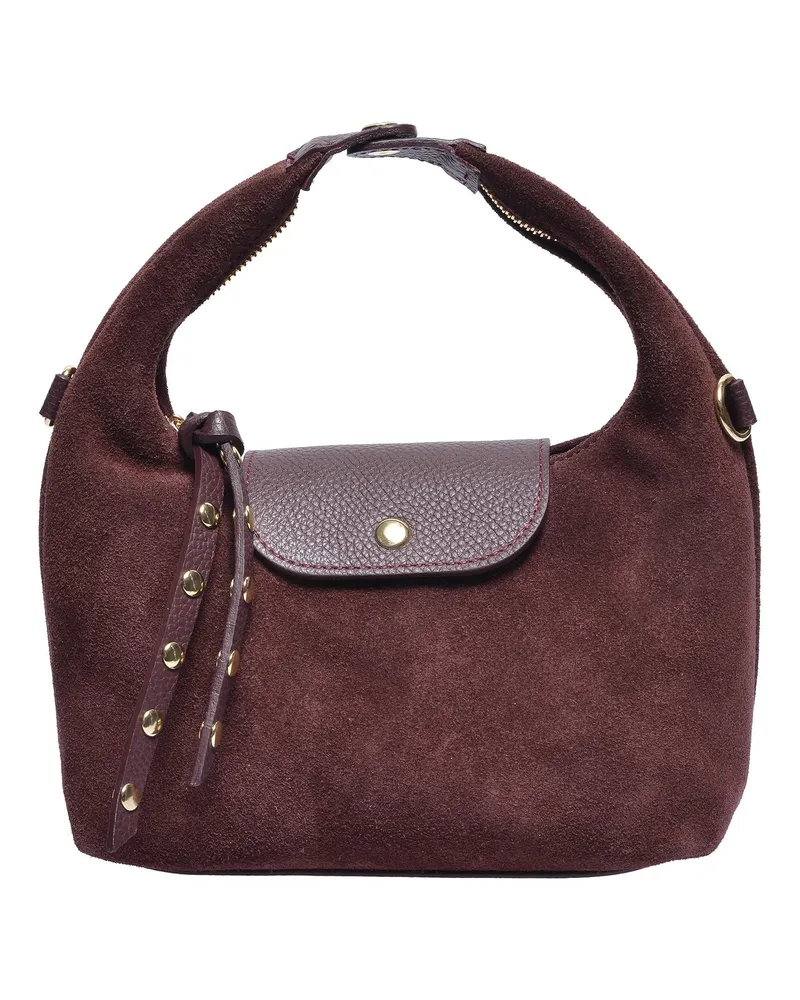 Anna Luchini Burgund Rindsledertasche Bordeaux