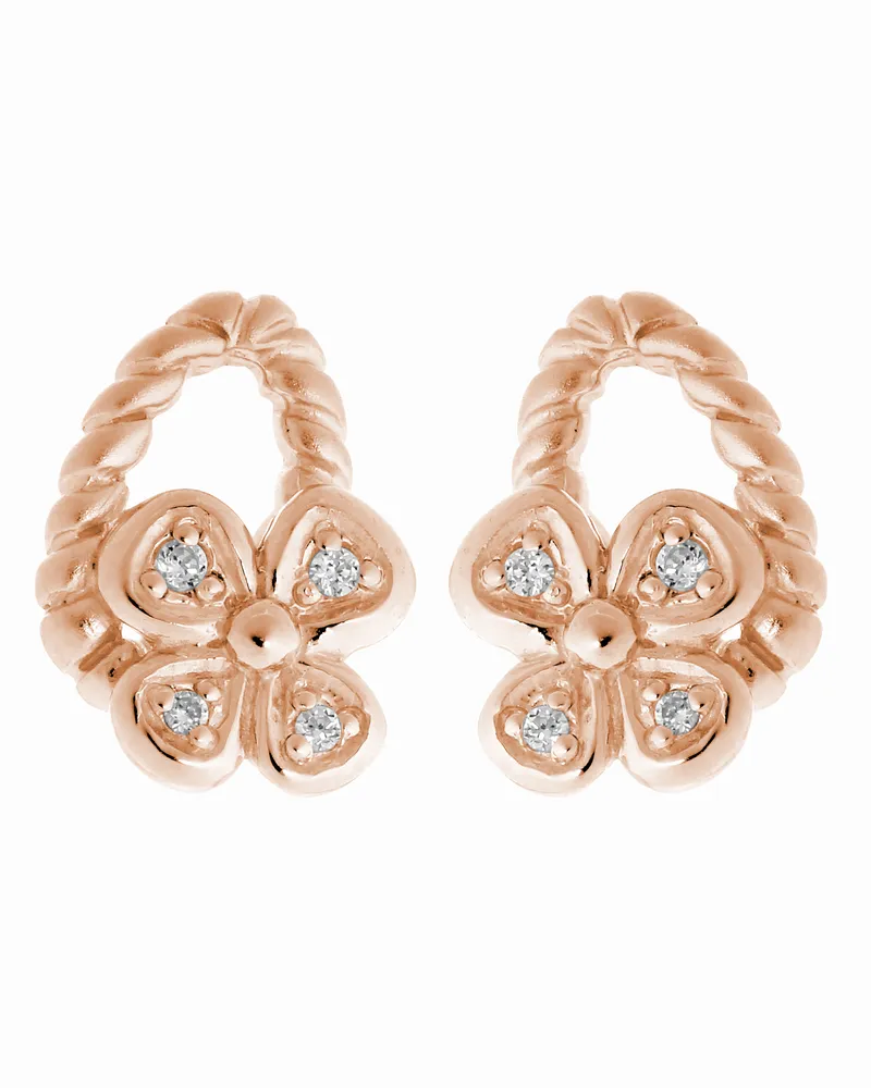 Orphelia Ohrstecker für Damen, 925 Sterlingsilber, Rosé, ZO-6020/1 Rosé