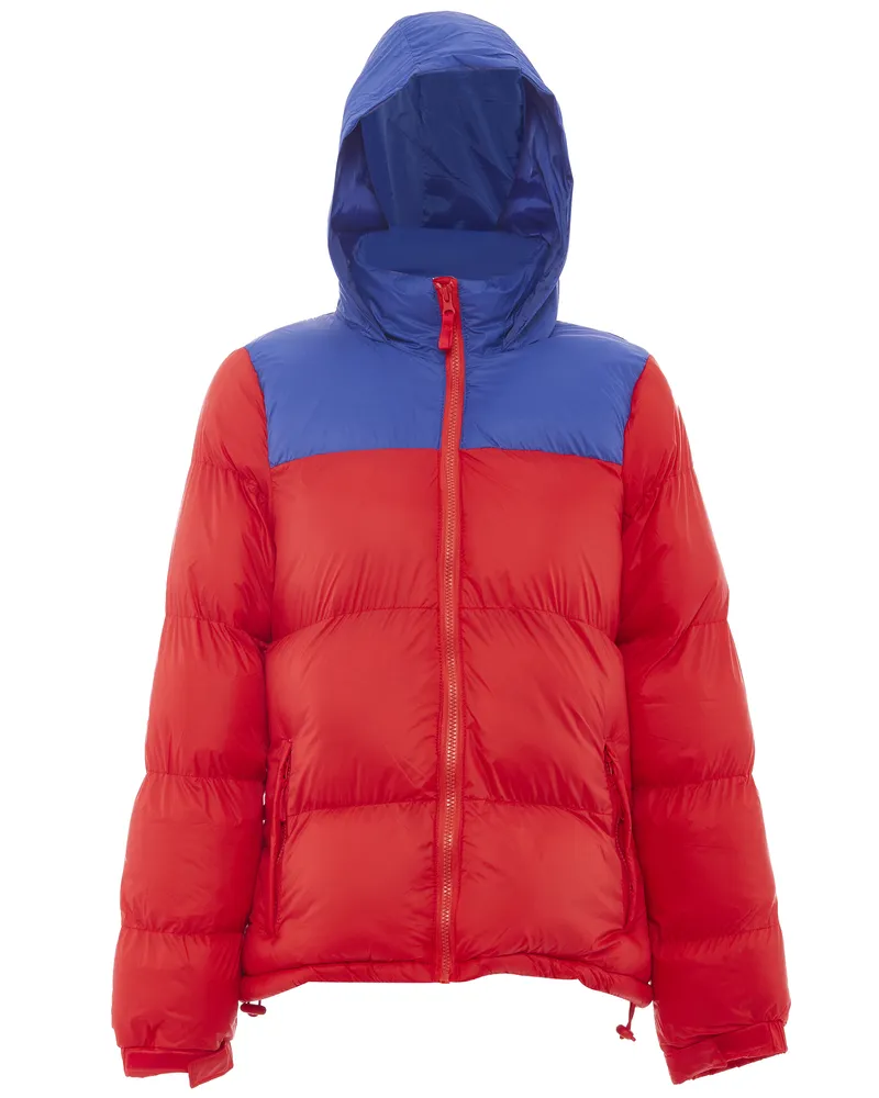 My Mo Wattierte Steppjacke Damen Rot Kobalt Rot