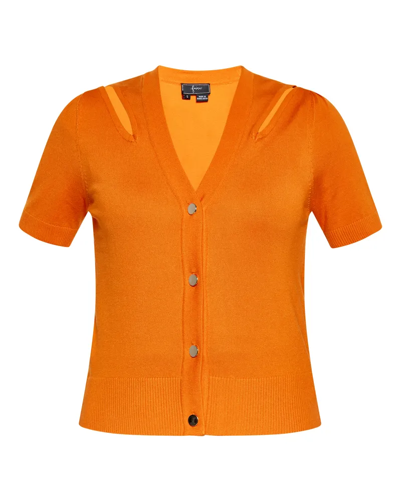 FAINA Strickjacke Damen orange Orange