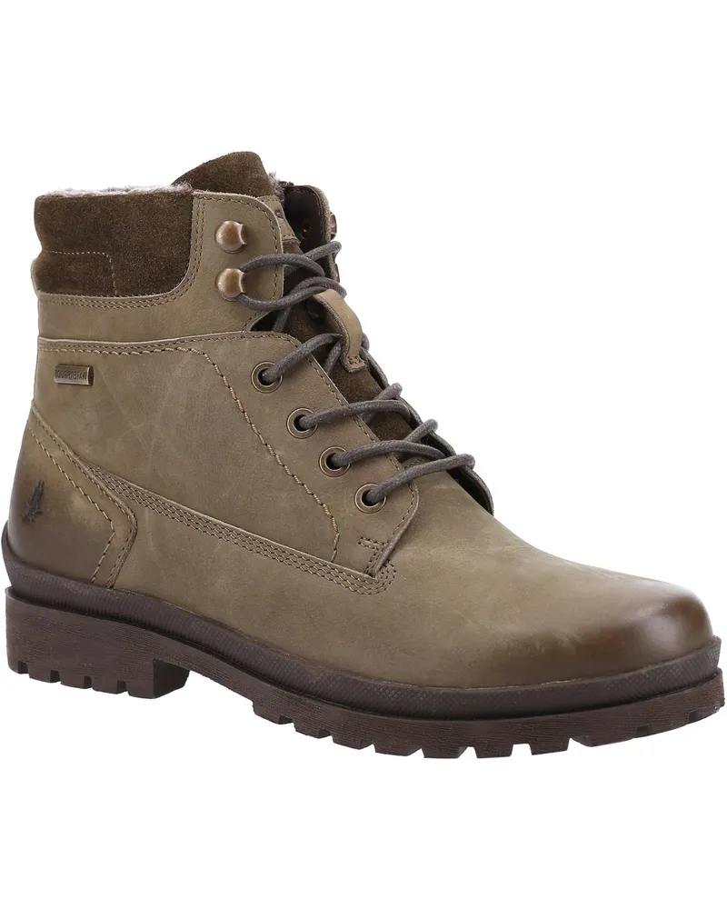 Hush Puppies Womens/Ladies Annay Leder Kampfstiefel (Khaki Khaki
