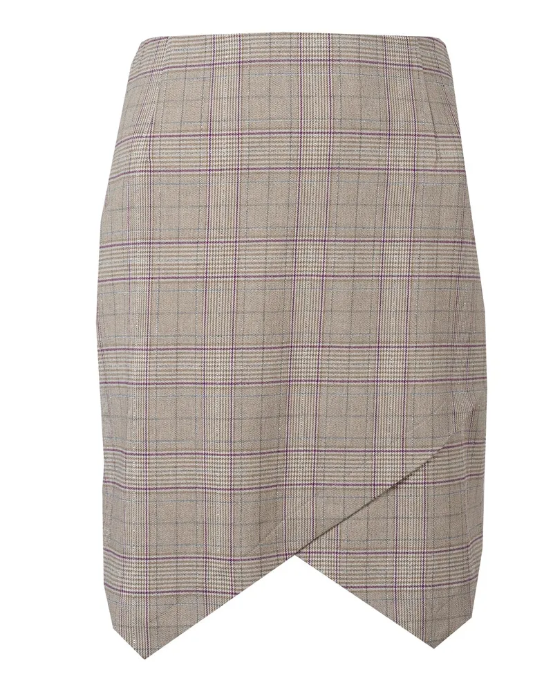 Patrizia Pepe Rock für Damen, knielang, gerade geschnitten - Beige Beige