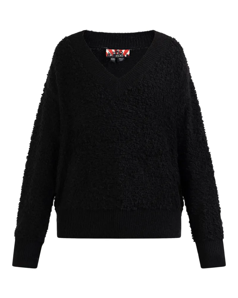 My Mo Strickpullover Damen schwarz Schwarz