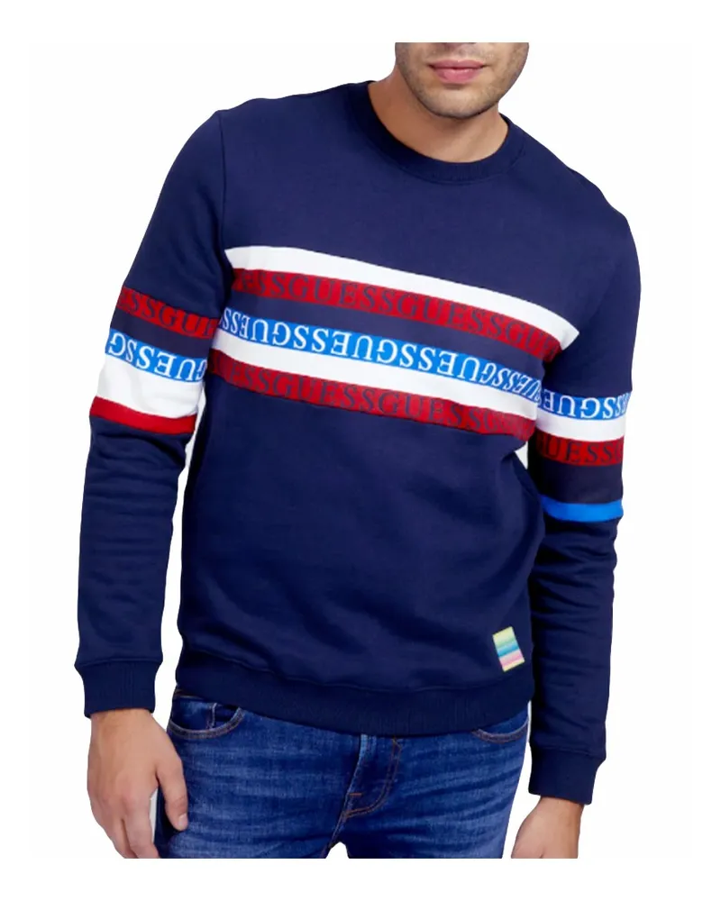 Guess Herren Original Vintage Sweatshirt Blau