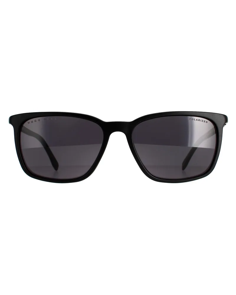 HUGO BOSS Rectangle Mens Matte Black Grey Grey Polaris Boss 0959 / S / IT Schwarz