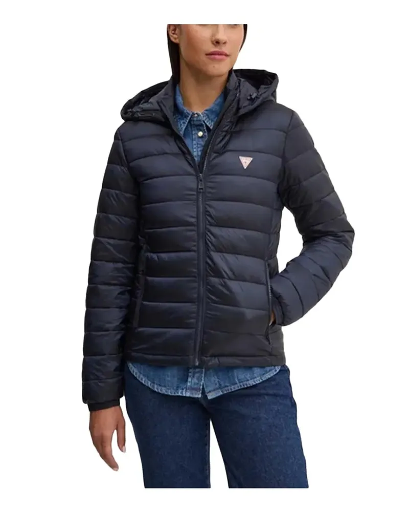Guess Damen Triangle GJ Steppjacke Blau