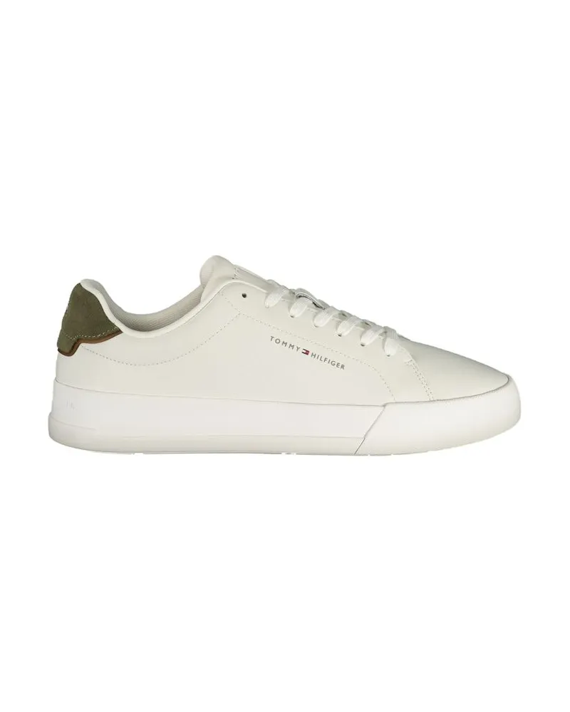 Tommy Hilfiger Weiße Polyurethan Herren Sneaker Weiß