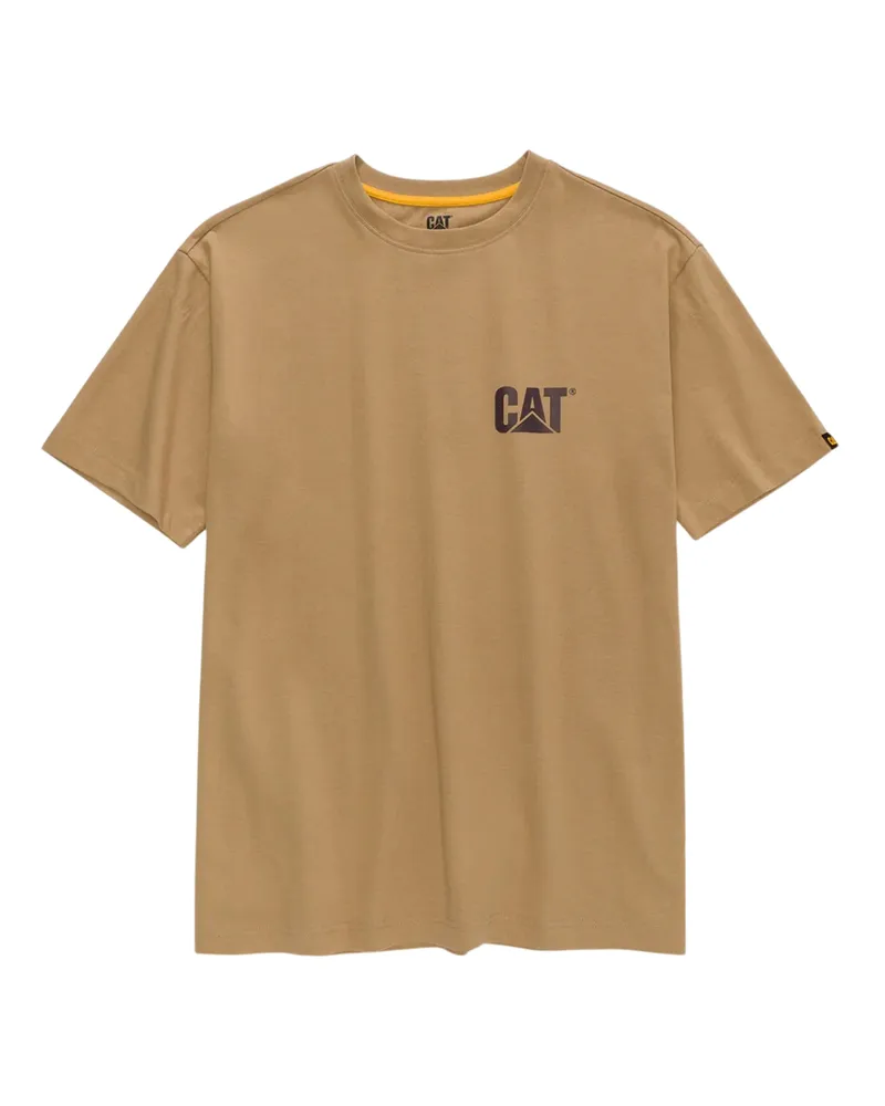 Caterpillar Footwear Trademark" T-Shirt für Herren (Khaki-Braun Khaki