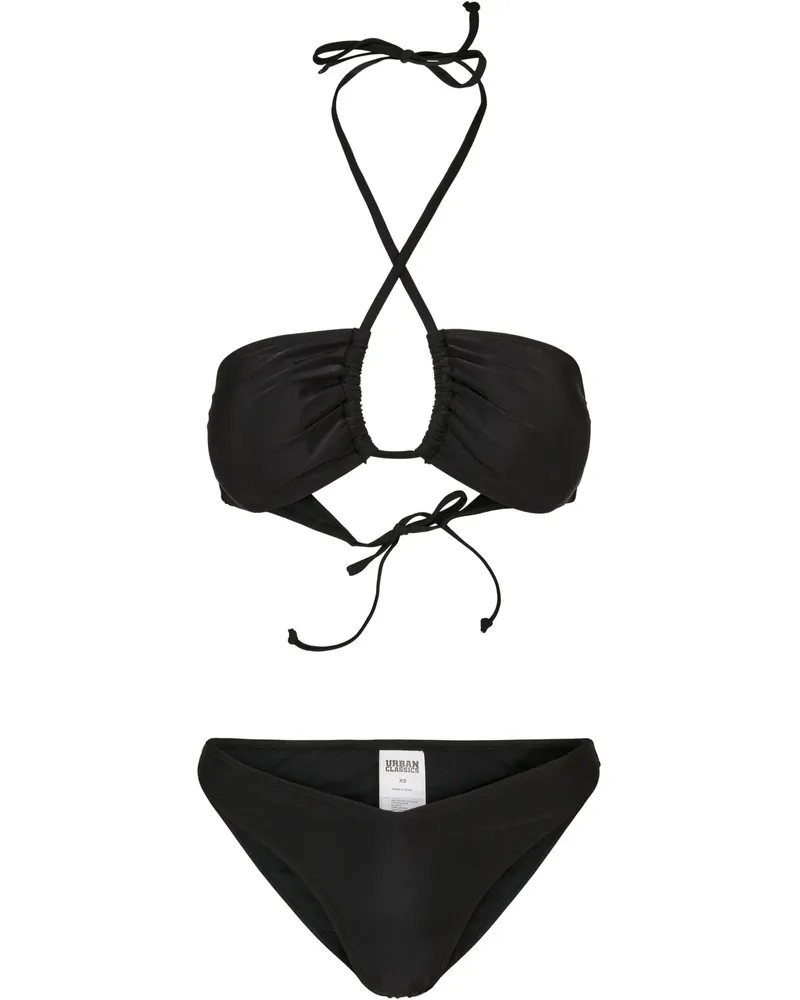 Urban Classics Hot V" Bikini für Damen (Schwarz Schwarz