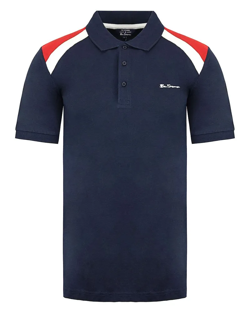 Ben Sherman Logo Herren Navy Polo Shirt Marineblau