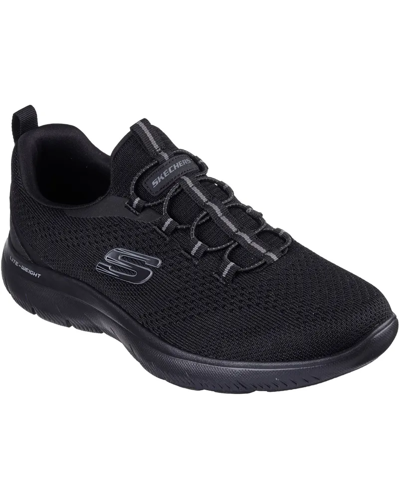 Skechers Summits Tallo Textil Herren Schwarz Sneaker Schwarz