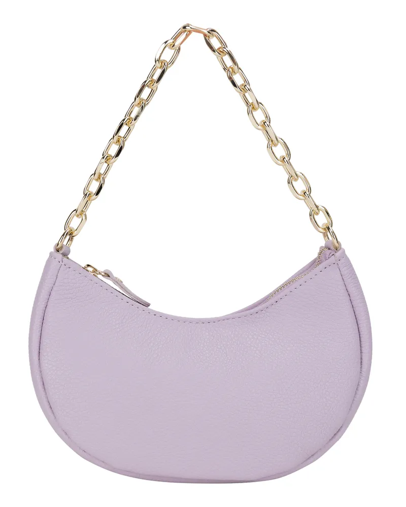 FAINA Schultertasche aus Leder Damen lila Lila