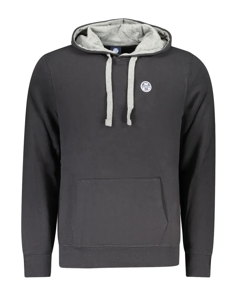 North Sails Baumwoll-Sweatshirt für Herren - Schwarz Schwarz