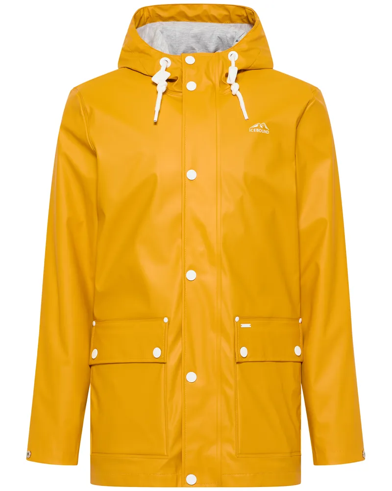 IceBound Regenjacke Herren Senf Senfgelb