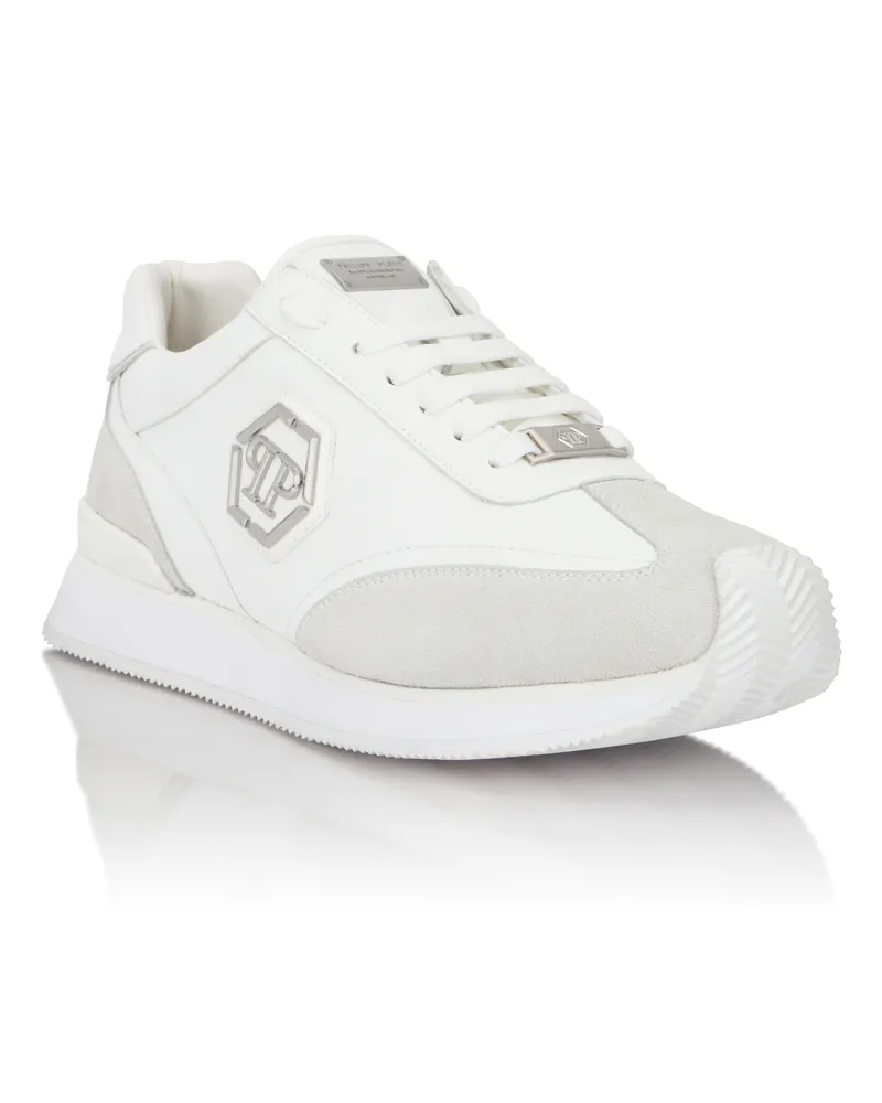 Philipp Plein Runner Hexagon Patch Weiß