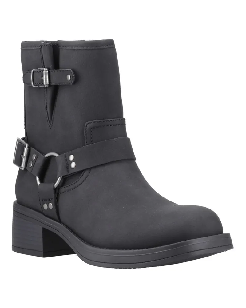 Rocket Dog Nino" Biker Stiefel für Damen, Knöchelhoch (Schwarz Schwarz