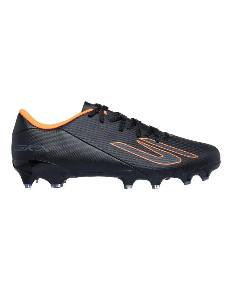 Skechers SKX_2 Academy" Fußballschuhe mit festem Boden für Herren (Schwarz/Orange Schwarz