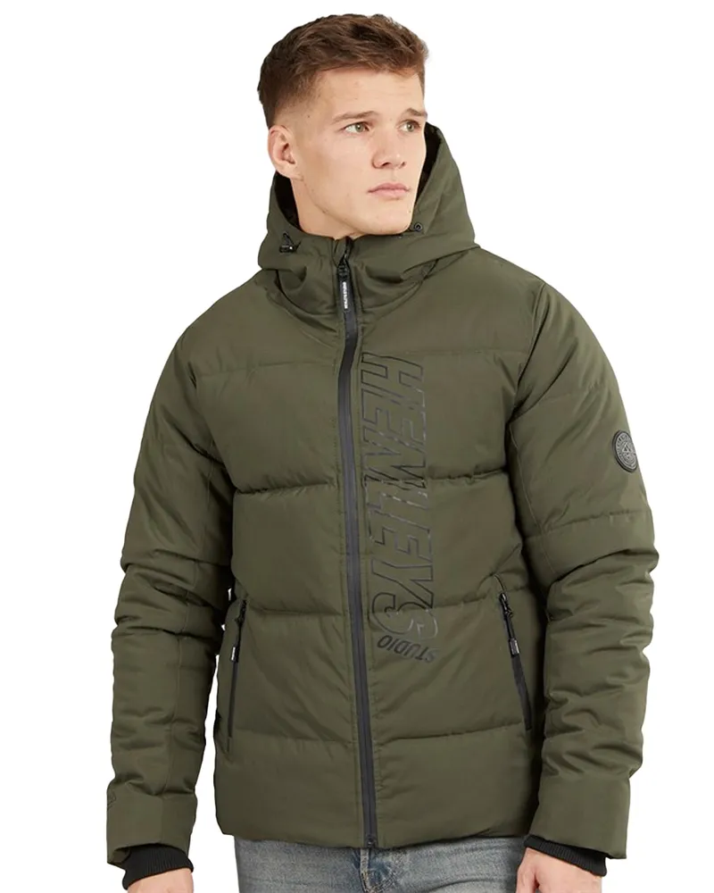 Henleys System Ski" Steppjacke für Herren (Khakigrün Khaki