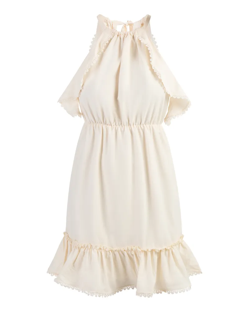 FAINA Minikleid - Creme Creme