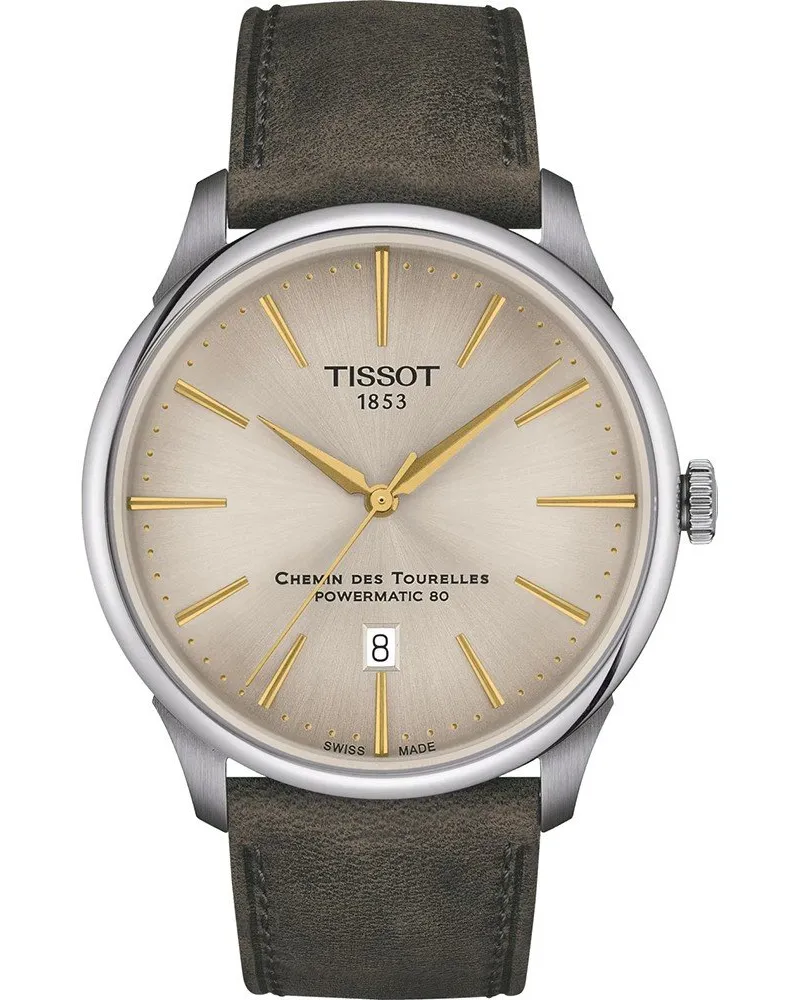 Tissot Chemin Des Tourelles Braun Herren Armbanduhr T1394071626100 Braun