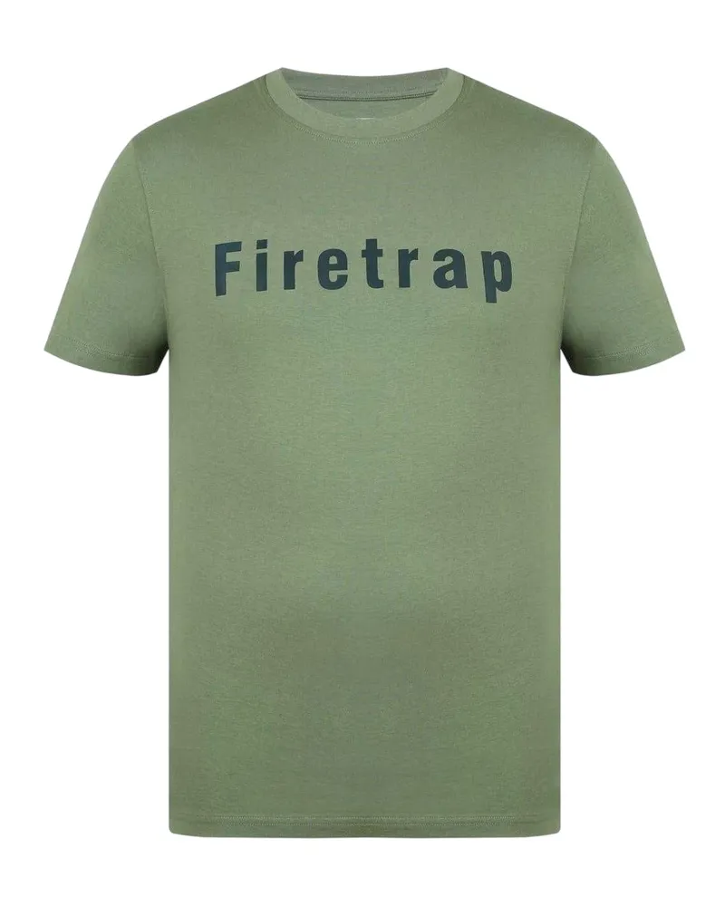 Firetrap T-Shirt für Herren, Baumwolle (Khakigrün Khaki