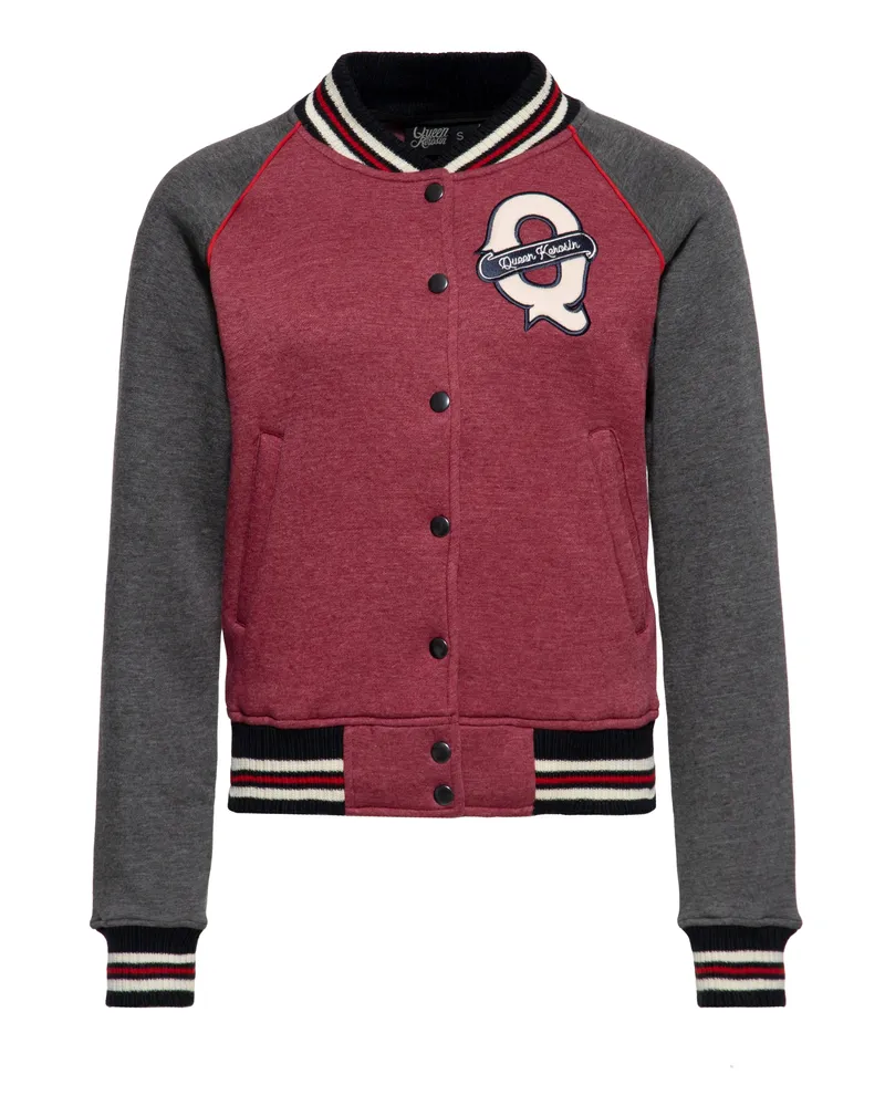Queen Kerosin Damen Collegejacke Speed Queens Bordeaux