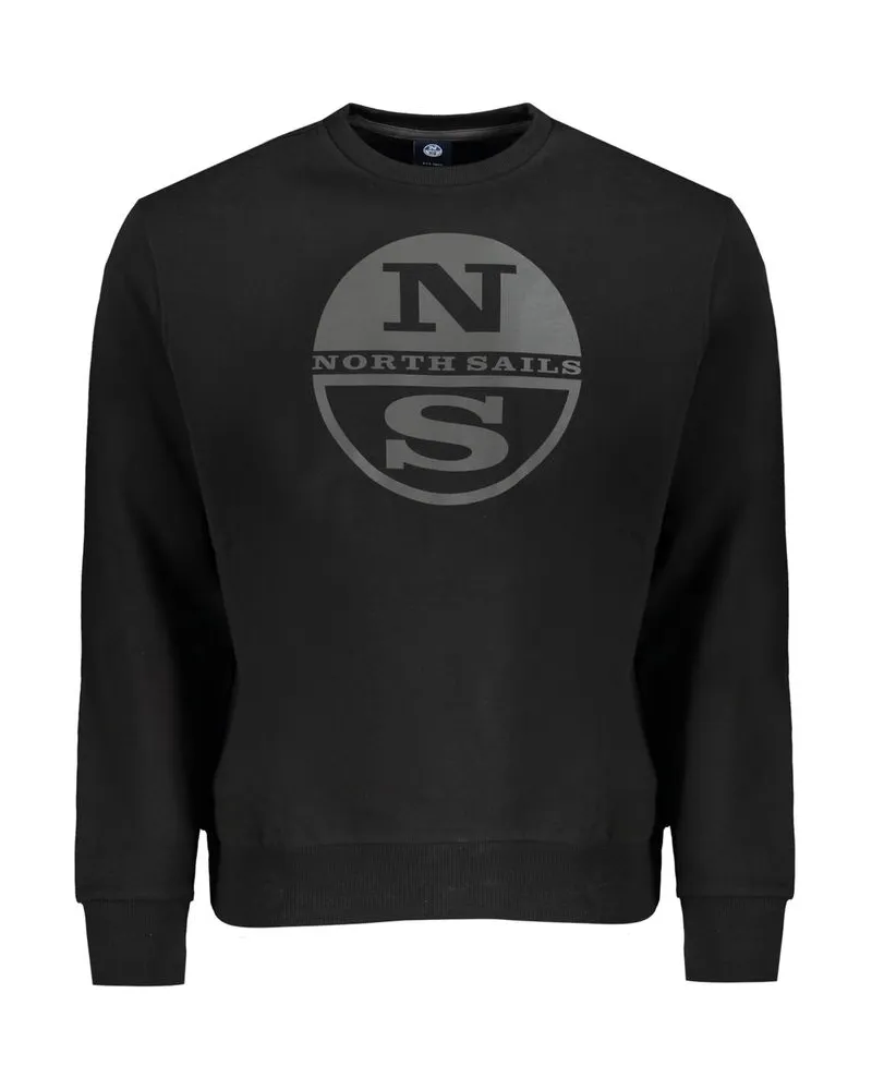 North Sails Crew‑Neck Sweatshirt NS111 - Schwarz Schwarz