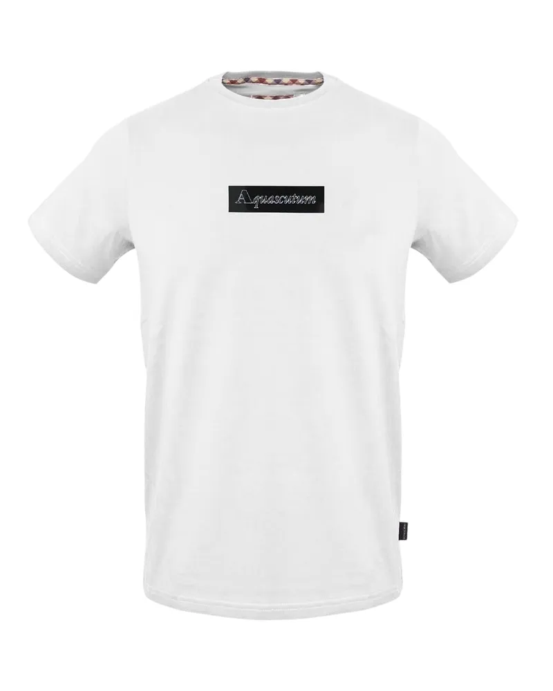 Aquascutum T-Shirt für Herren (Weiß Weiß
