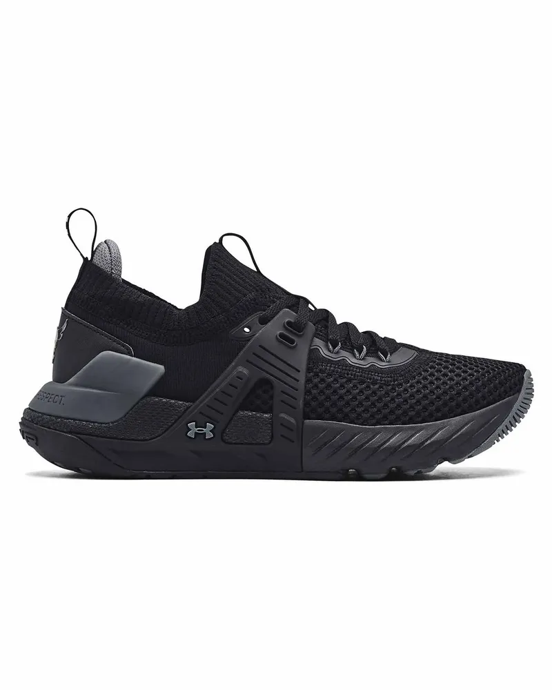 Under Armour Under Armor Project Rock 4 Black Womens Trainer Schwarz