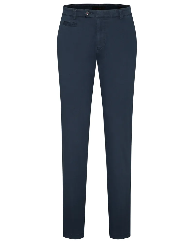 Bugatti Herren Chino mit Elasthananteil Marineblau