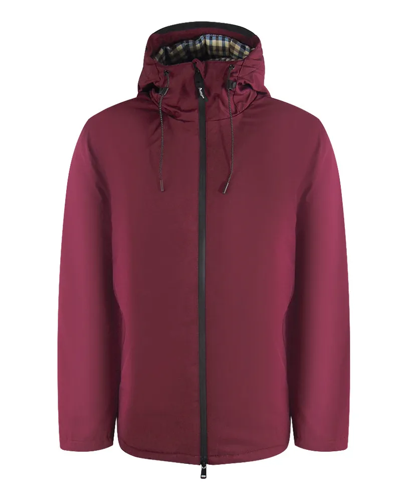 Aquascutum Activehellid Parka Cordovan Burgunder Parka-jacke Dunkelrot