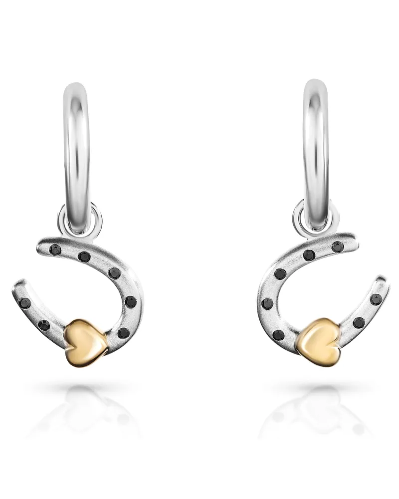 Orphelia Aurora' Tropfenohrringe aus 925er Sterlingsilber für Damen - Silber/Gold ZO-7525 Silber