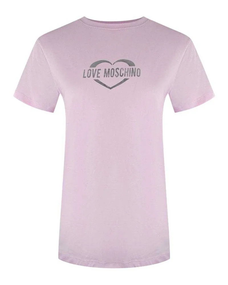 Moschino T-Shirt für Damen, Baumwolle, Schmal (Pink Rosa