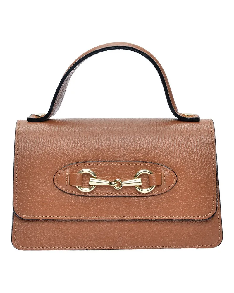 Isabella Rhea Braun Rindsledertasche Braun
