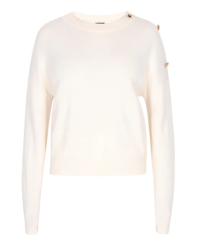 DreiMaster Pullover Damen Wollweiss Wollweiß