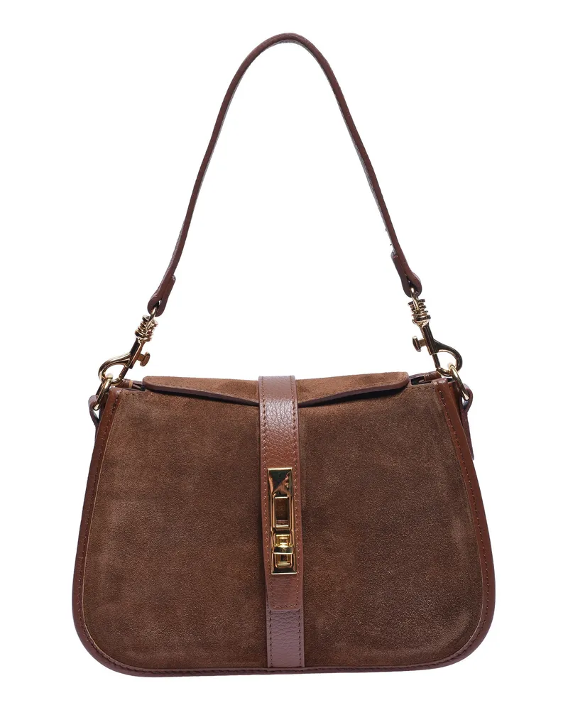Isabella Rhea Kastanienbraun Rindsledertasche Dunkelbraun