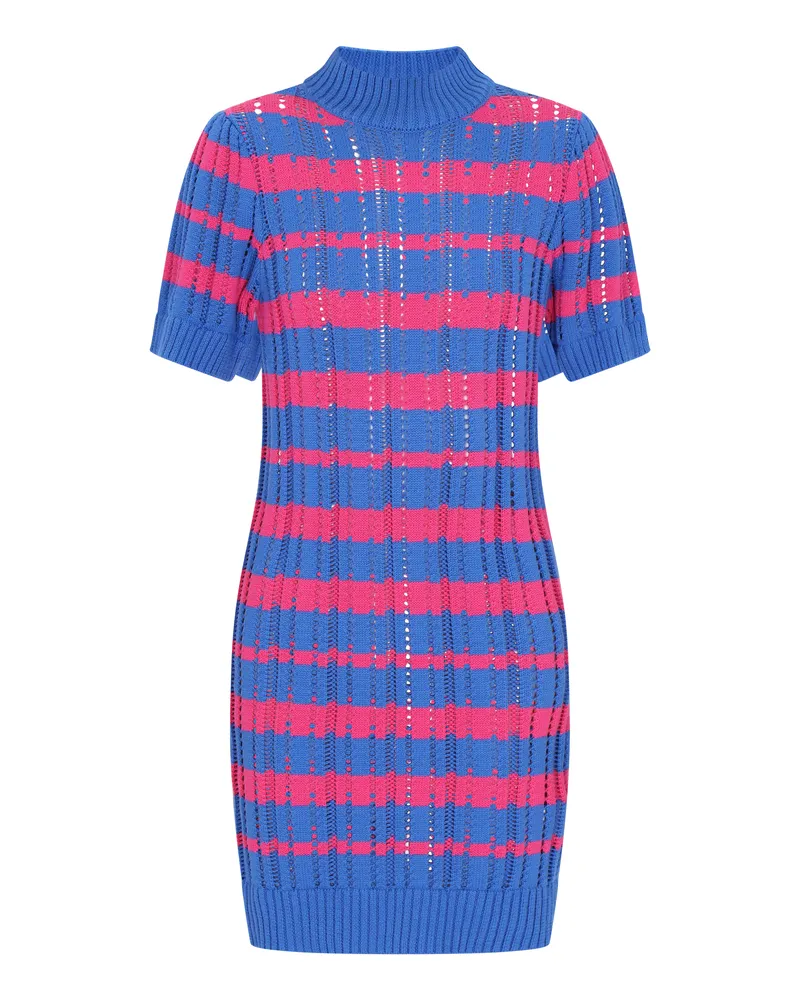 IZIA Kleid Frauen blau mehrfarbig Blau