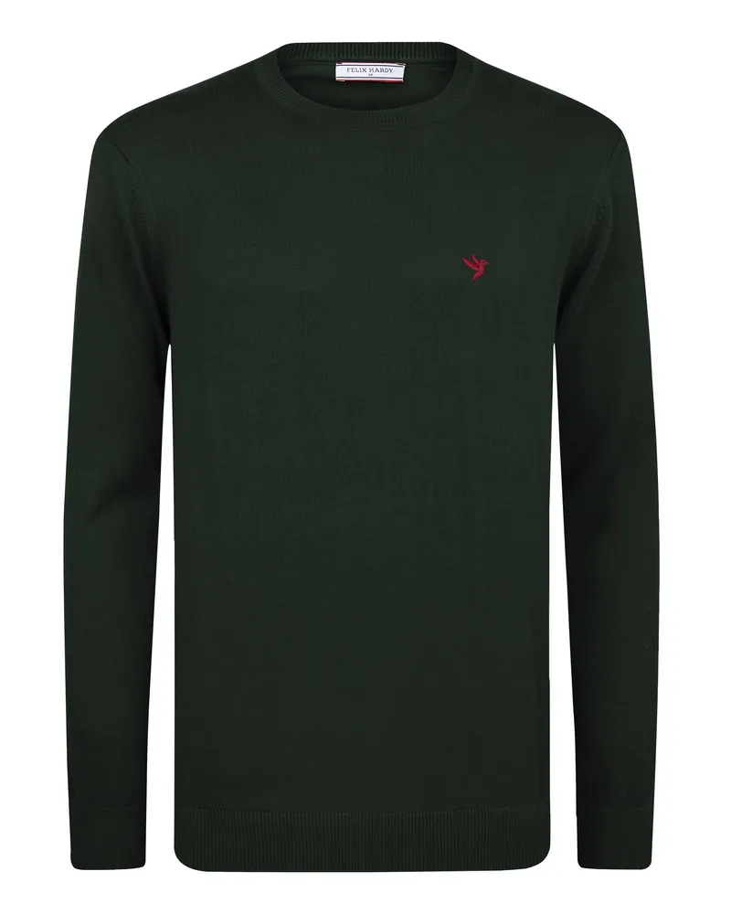 Felix Hardy Pullover Pullover Mit Rundhalsausschnitt Grün