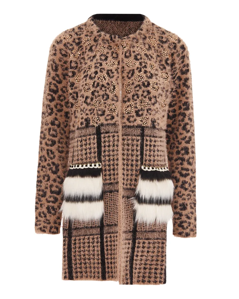 FAINA Strickjacke für Damen - Altrosa Altrosa