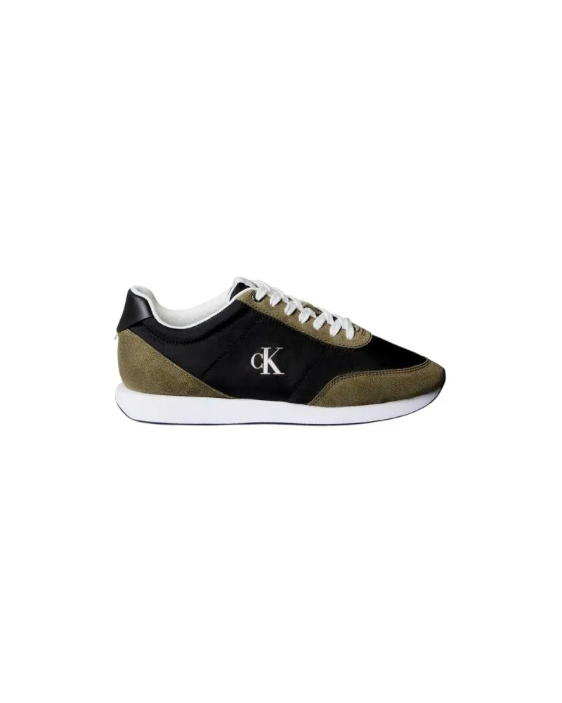 Calvin Klein Retro Sneaker für Herren, Flach (Schwarz/Weiß Schwarz