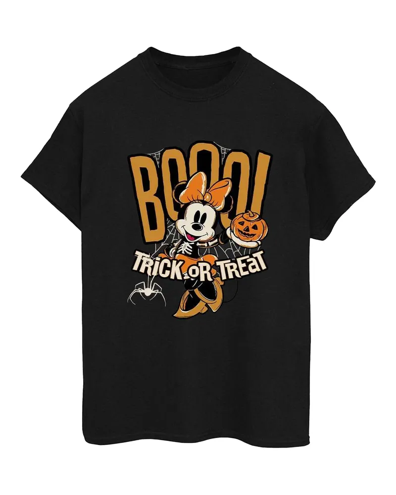 Disney Boo Trick Or Treat" T-Shirt für Damen (Schwarz Schwarz