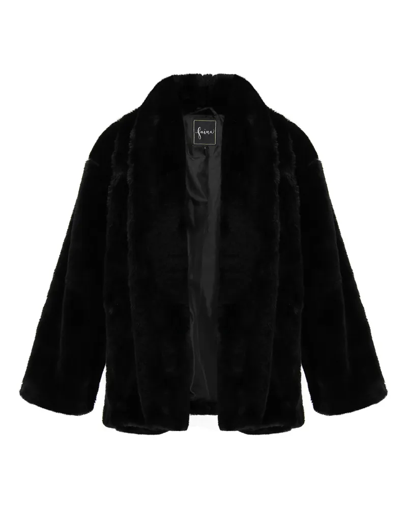 FAINA Jacke Frauen Schwarz Schwarz