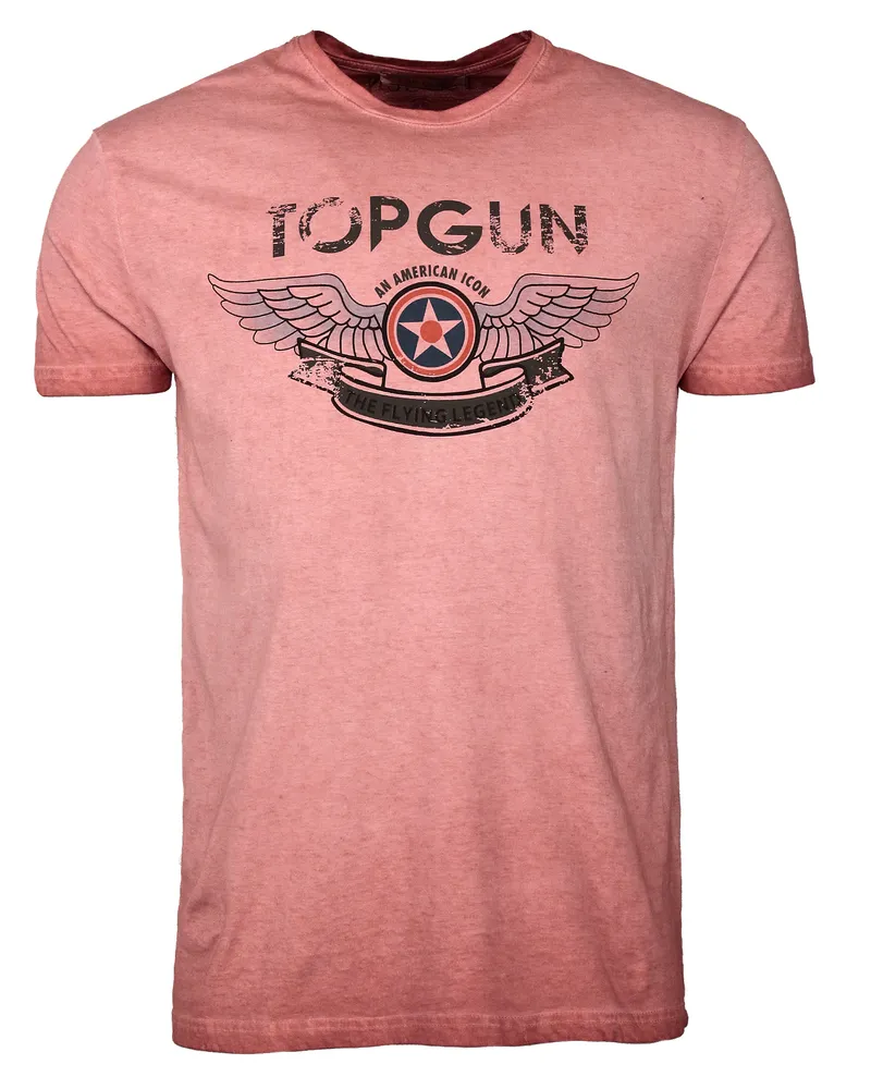 Top Gun T-Shirt Construction TG20191039 Rot